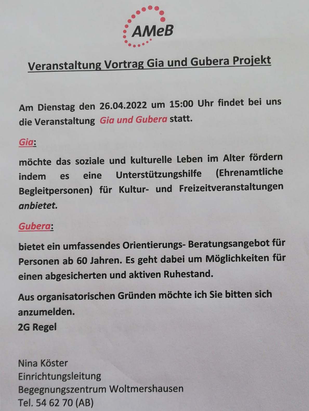 Gia Gubera Nachbesserung