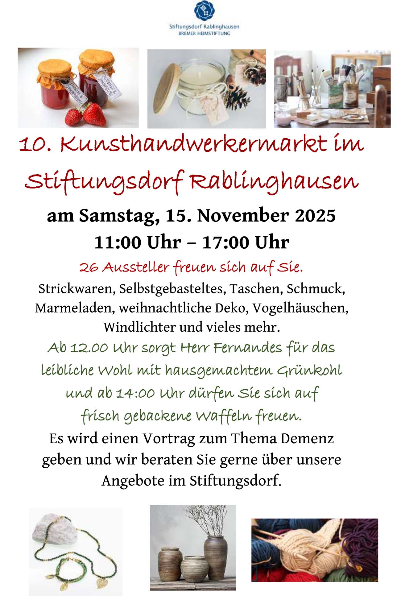 Flyer Aussteller Basar 2025