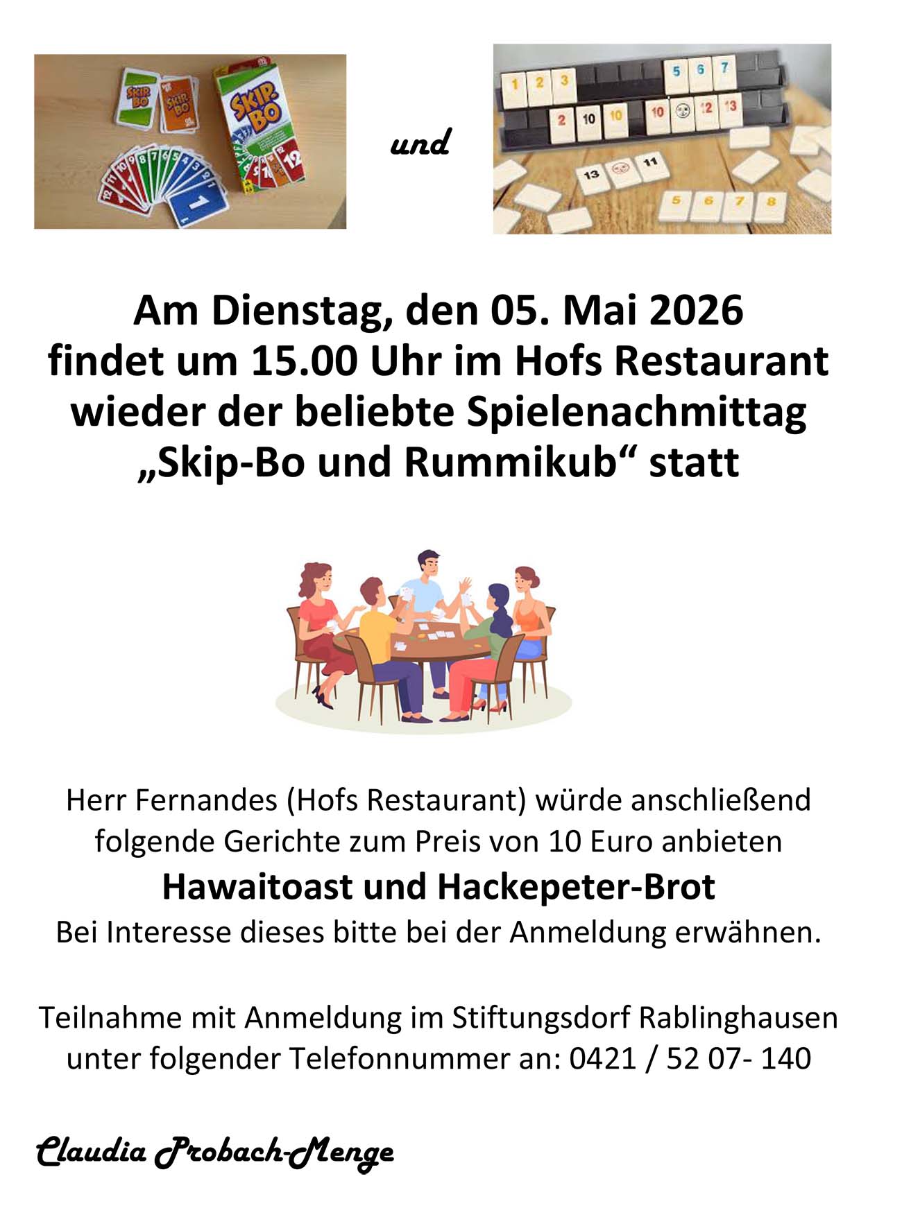 Spielenachmittag Stiftungsdorf